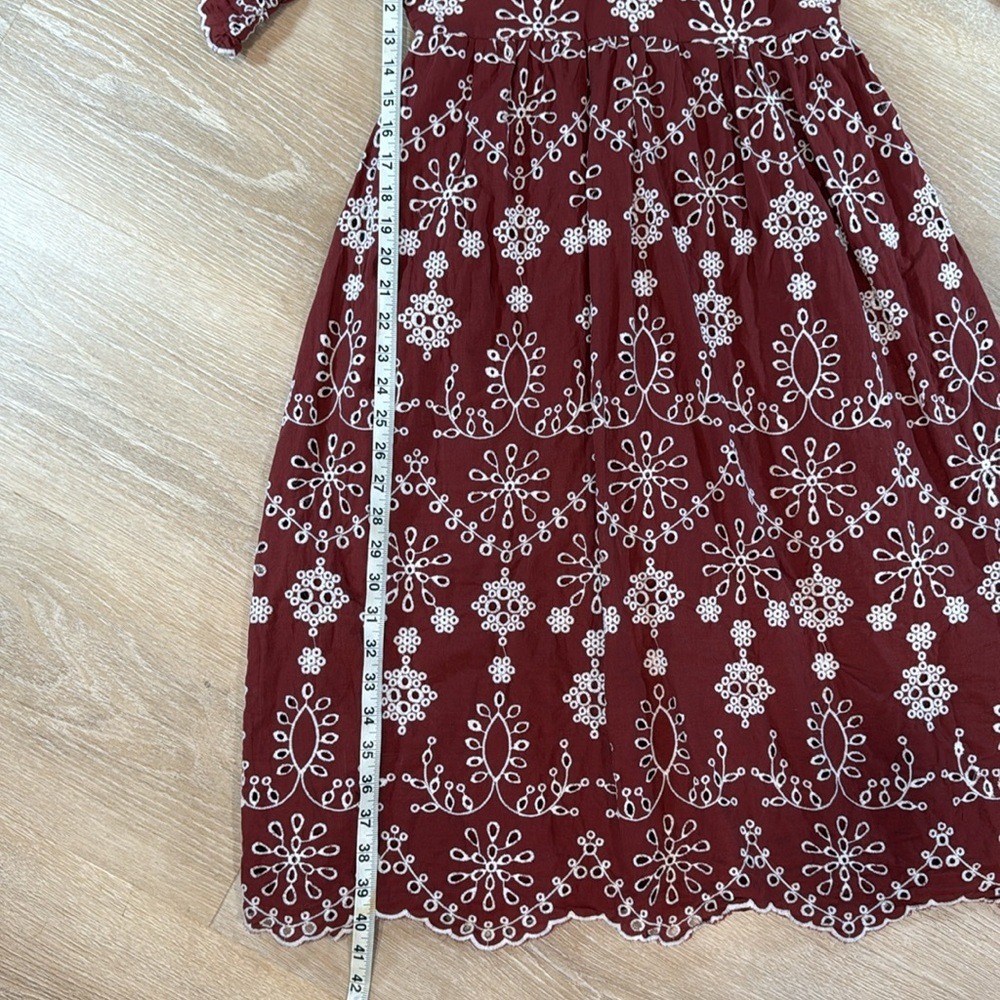BB Dakota Steve Madden Womens Eyelet Sun Dress Size Small Cottagecore - Picture 5 of 9